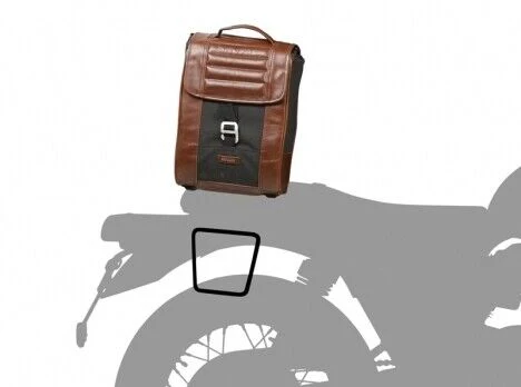 Shad SR38 Cafe Racer Retro Side Bag Brown 10L - Image 4