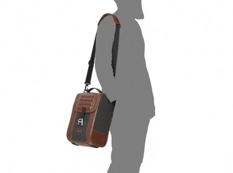 Shad SR38 Cafe Racer Retro Side Bag Brown 10L - Image 6