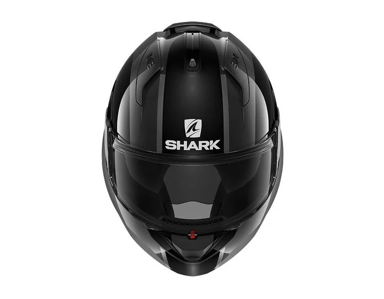 Shark Motorcycle Helmet Evo Modular Flip Endless Black - Image 4