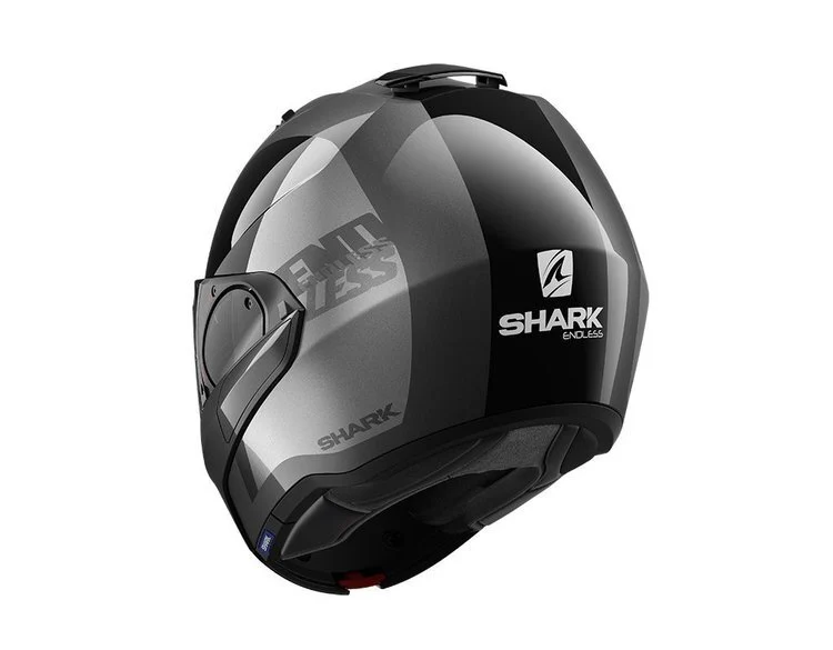 Shark Motorcycle Helmet Evo Modular Flip Endless Black - Image 5