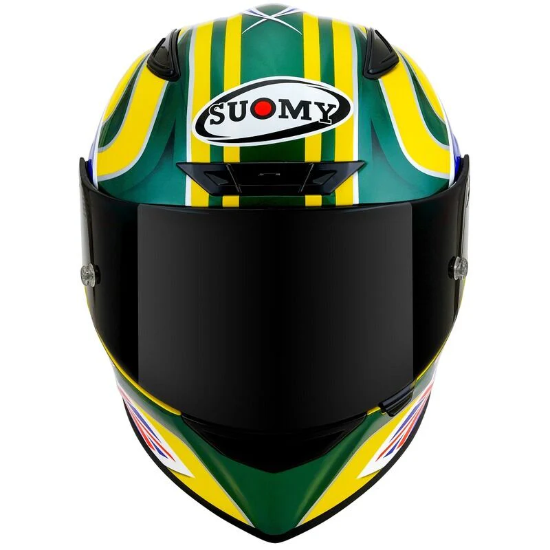 Suomy Motorcycle Track-1 2206 Full Face Helmet Bayliss Replica Yellow - Image 2