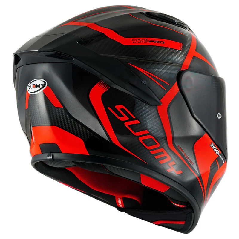 Suomy Motorcycle TX Pro Advance Full Face Helmet E06 Red - Image 2
