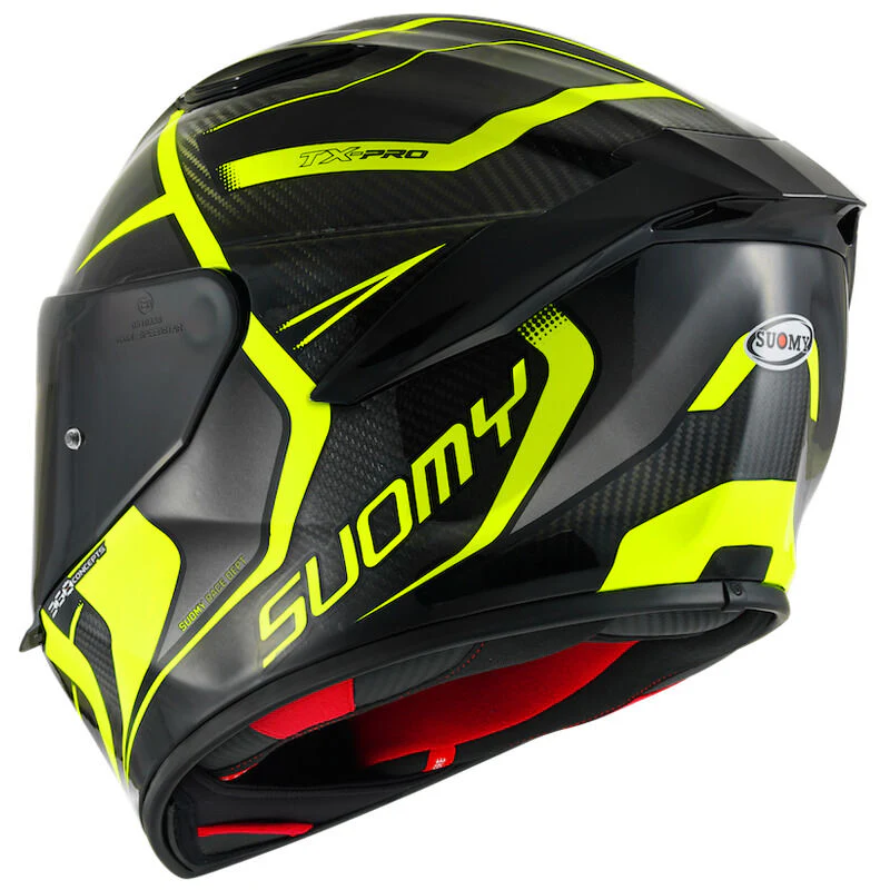 Suomy Motorcycle TX Pro Advance Full Face Helmet E06 Yellow - Image 3
