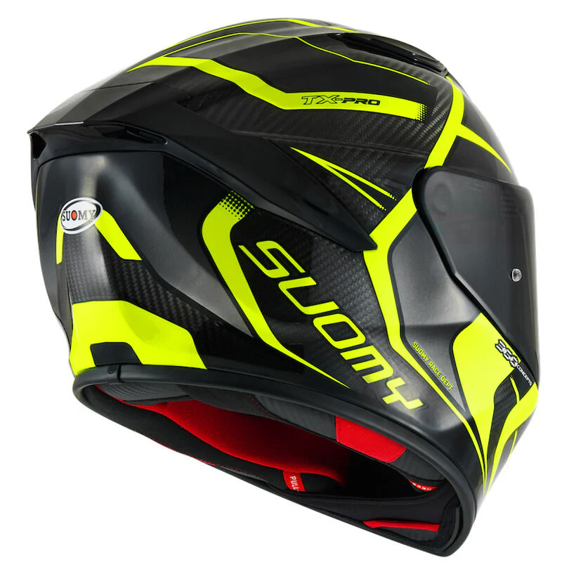 Suomy Motorcycle TX Pro Advance Full Face Helmet E06 Yellow - Image 4