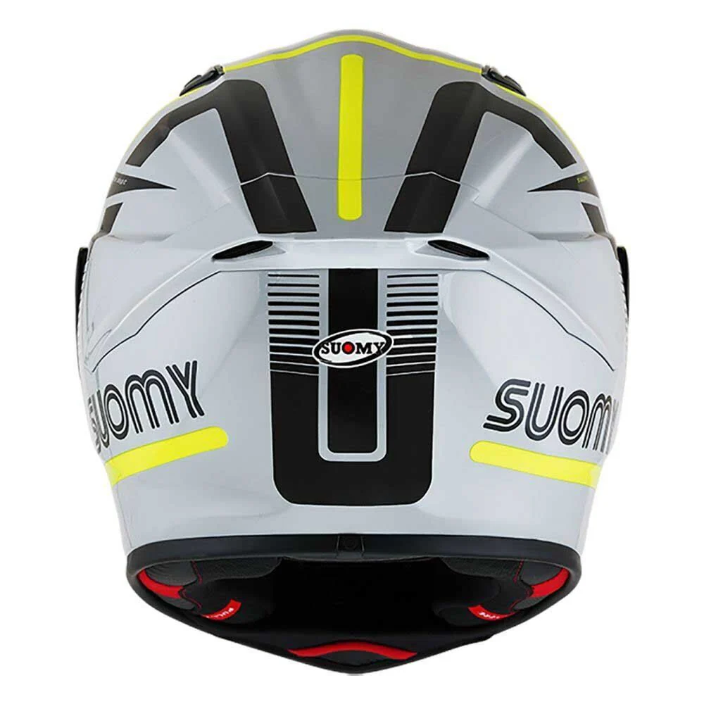 Suomy Track 1 97 Carbon Composite Motorcycle Helmet Grey Yellow - Image 5