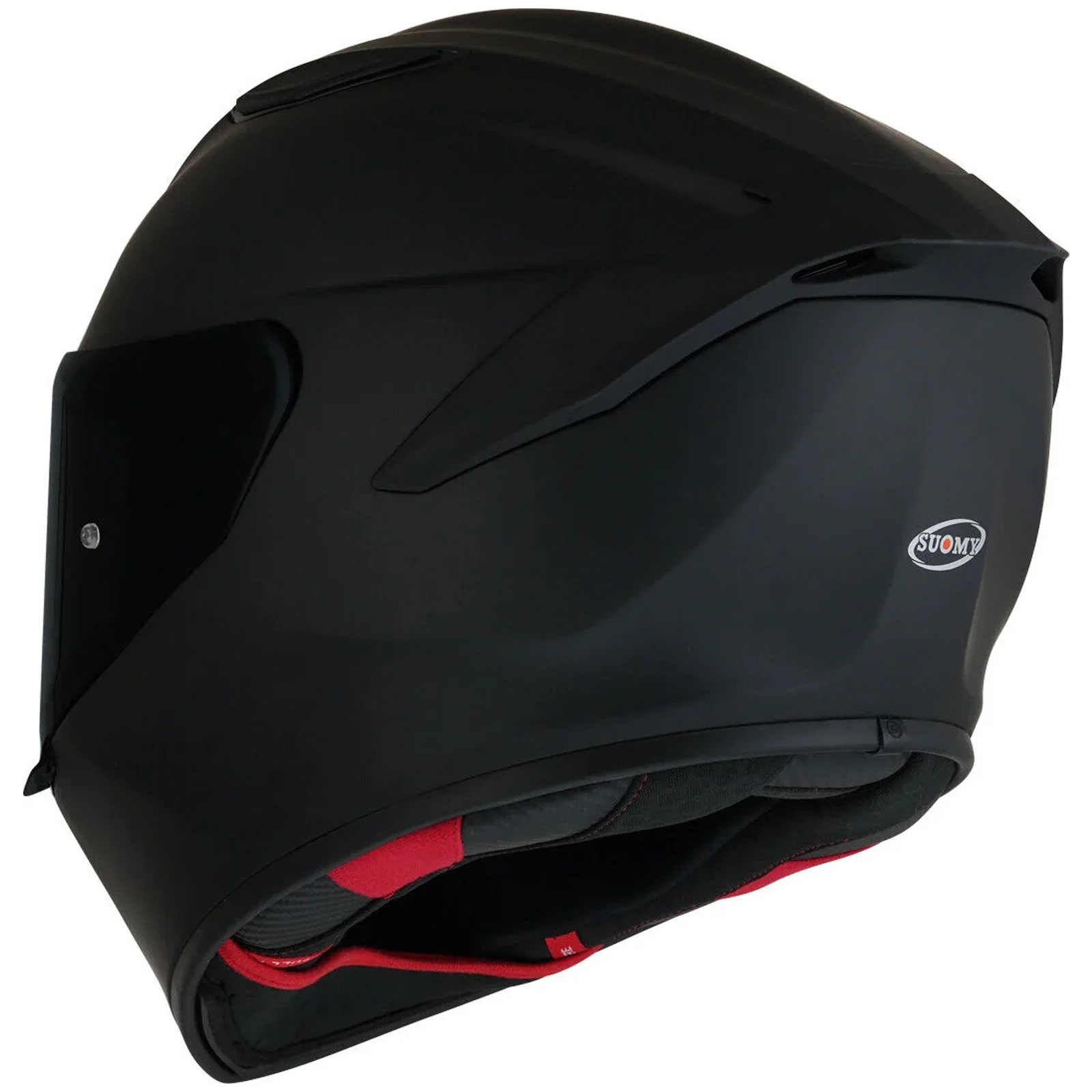 Suomy Track 1 Carbon Composite Motorcycle Helmet Matt Black - Image 3