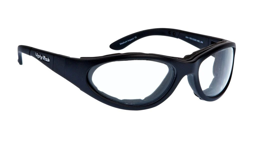 Ugly Motorcycle Protective Glasses Fish Glide 3 Pack Black - Image 3