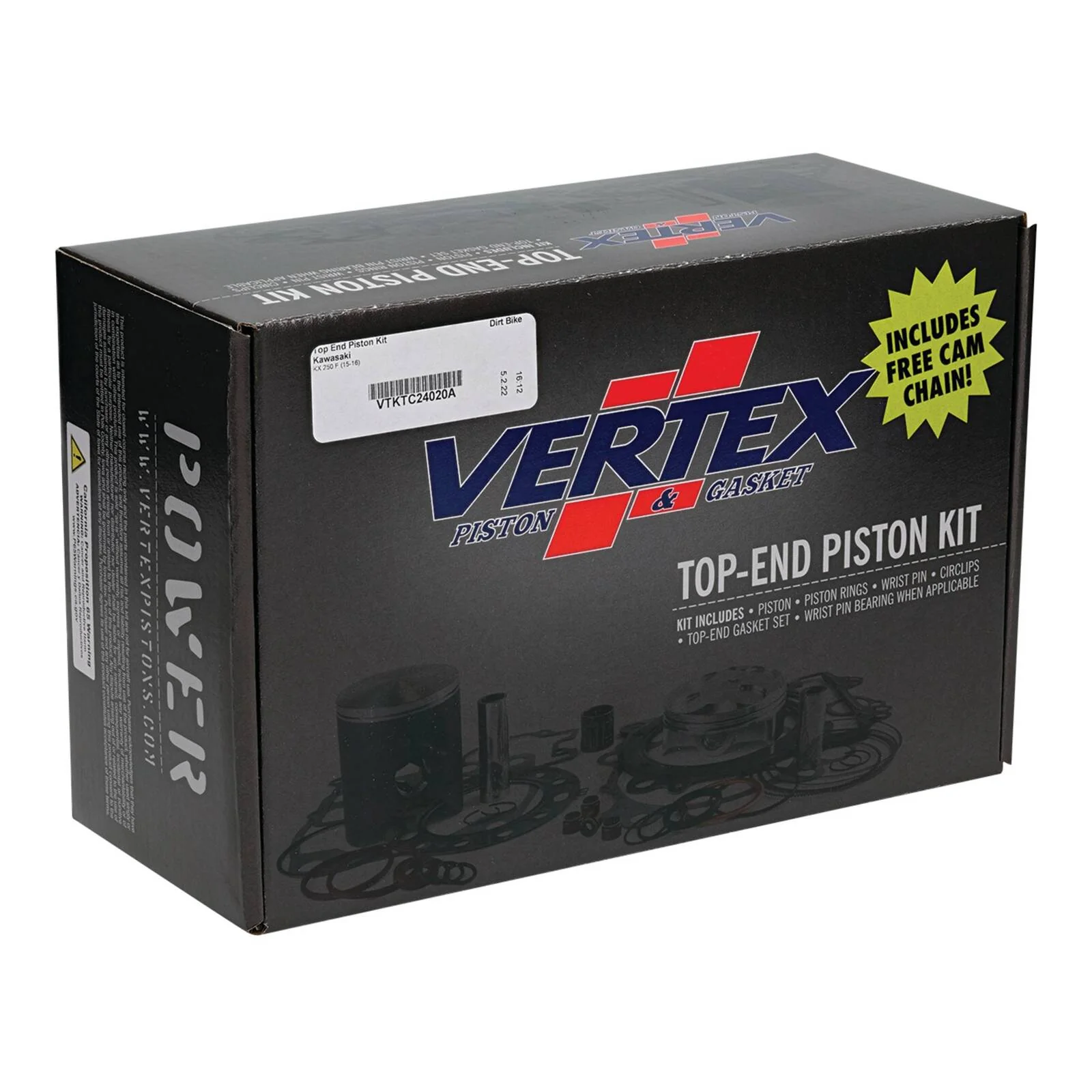 Vertex Top End Rebuild Kit - Forged Piston (A) - Image 5