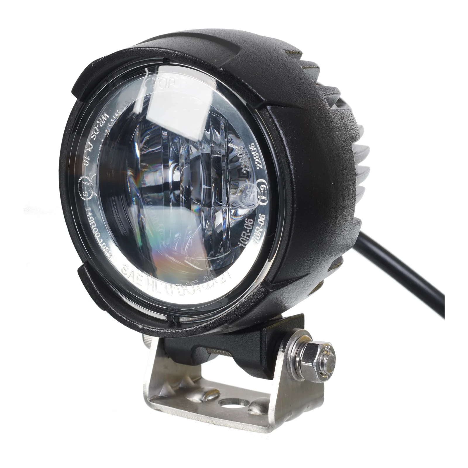 Whites LED Light 60mm Lens - Pair - Osram LED - with harness - Image 2