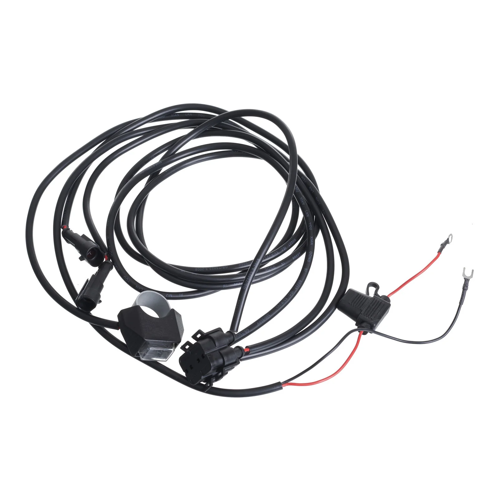 Whites LED Light 60mm Lens - Pair - Osram LED - with harness - Image 3