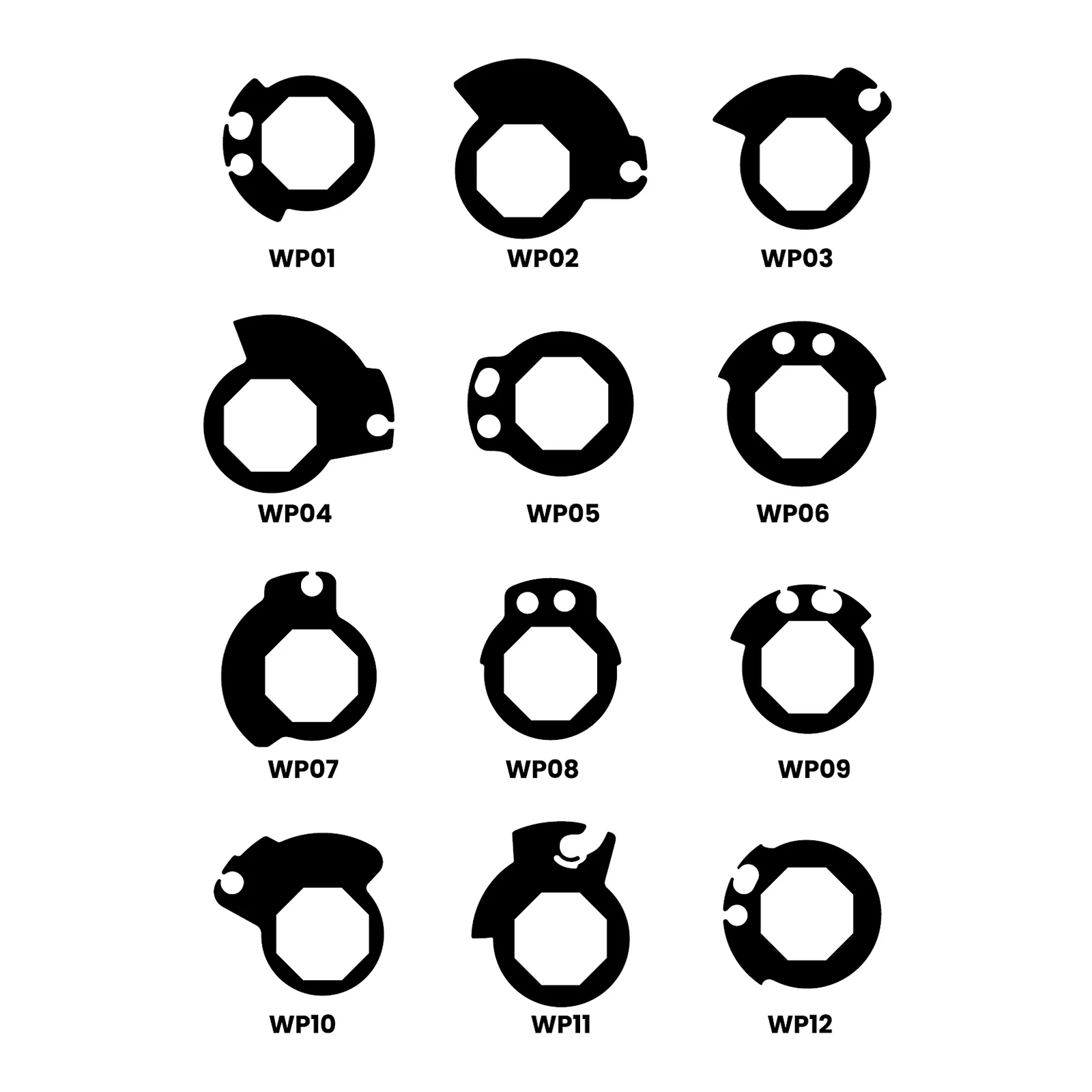 Whites Lock On Grips - Half Waffle - Black (with 6 Cams) - Image 2
