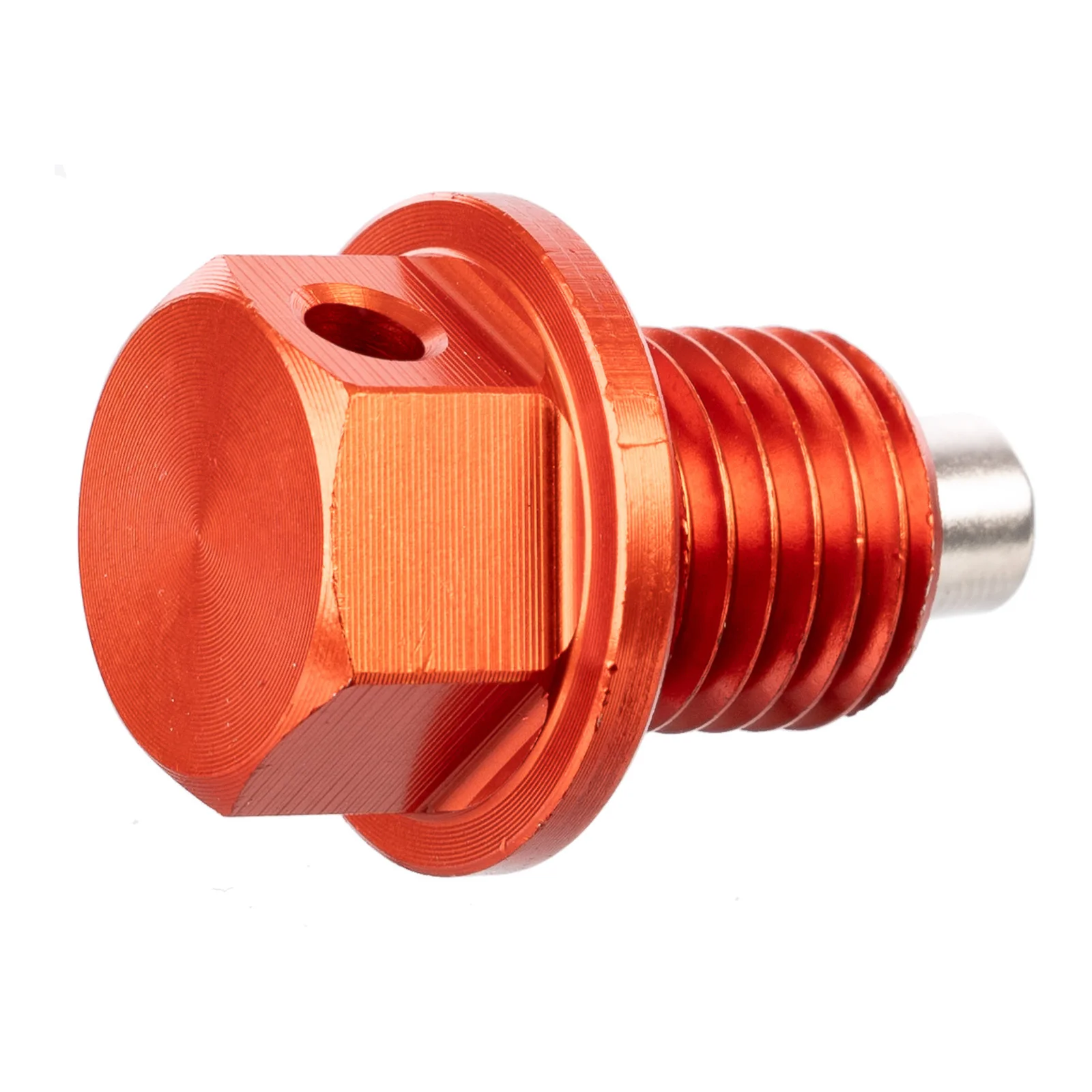 Whites Magnetic Sump Plug M12 x 12 x 1.5 - Orange - Image 2