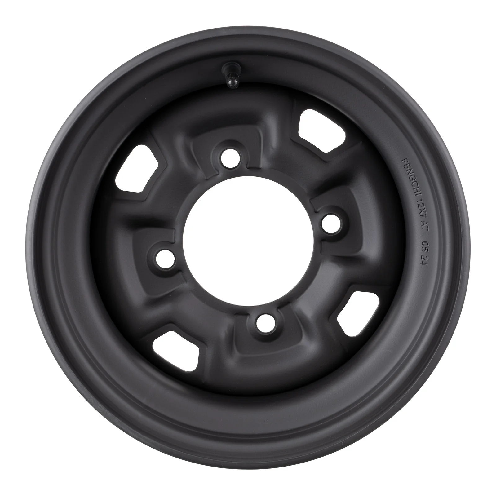 Whites ATV/UTV Steel Rim 12x7 Can-Am Front & Rear 4/137 +12.7 - Black - Image 2