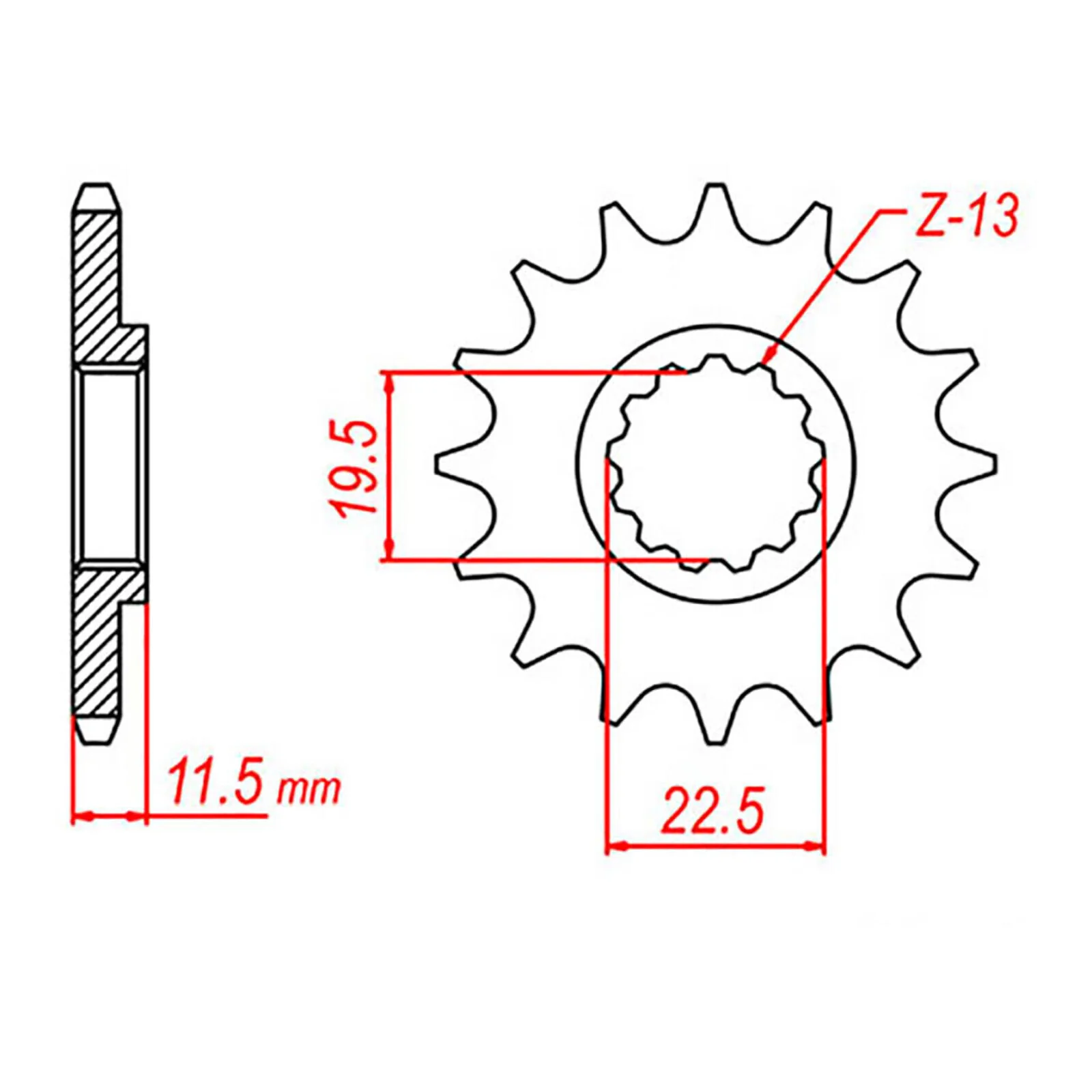 XAM Sprocket Kit Suzuki DRZ125 / Kawasaki KLX125 Small Wheel 14/51 - Image 3