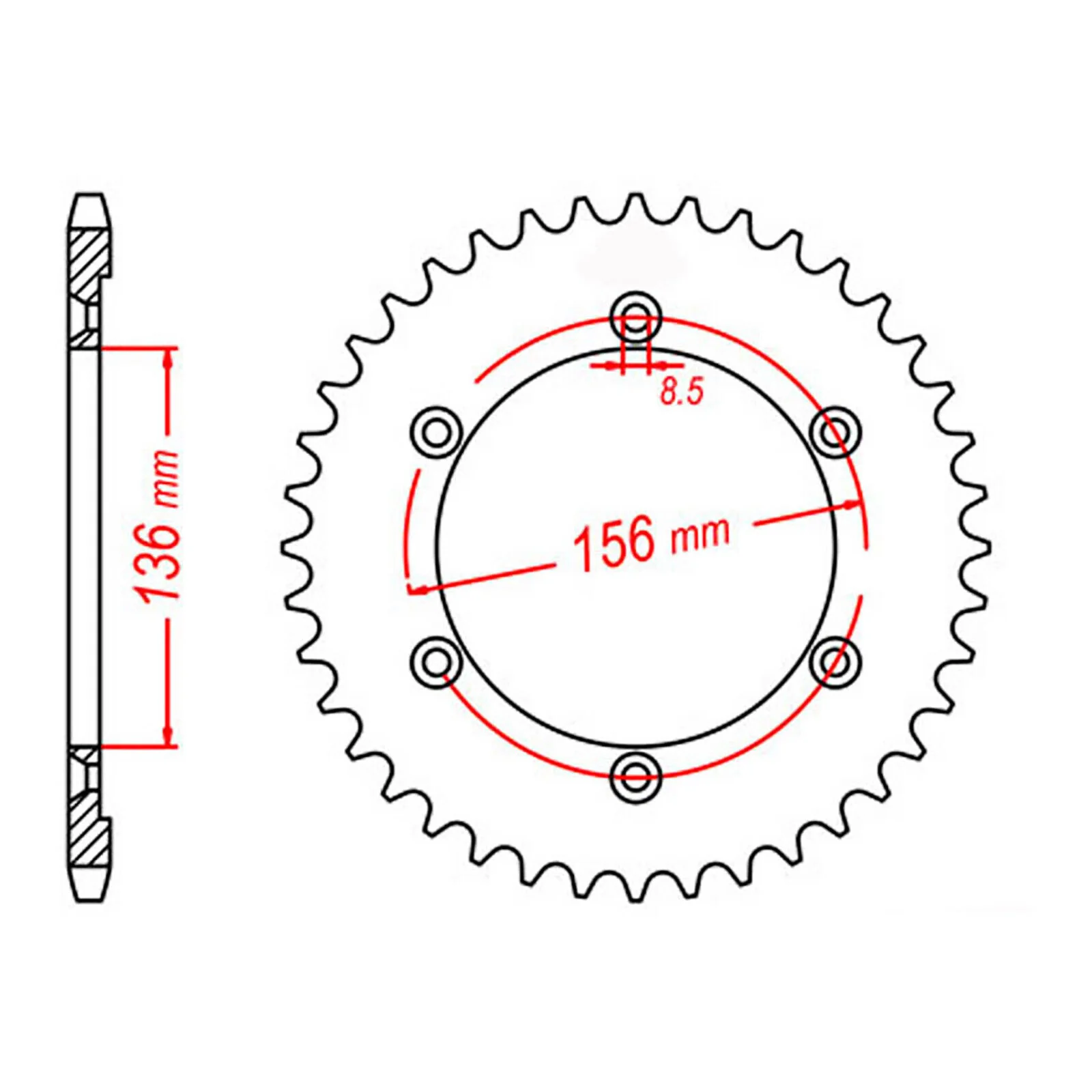 XAM Sprocket Kit Suzuki DR650 '96-'16 (525) X-Ring Gold 15/41 - Image 4