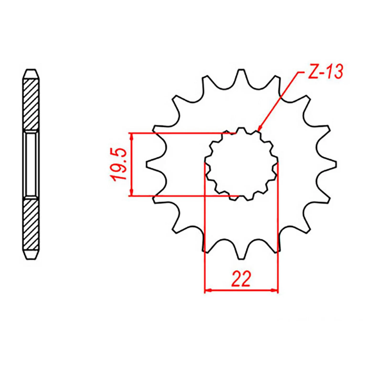 XAM Sprocket Kit Suzuki ATV LT160 11/39 - Image 3