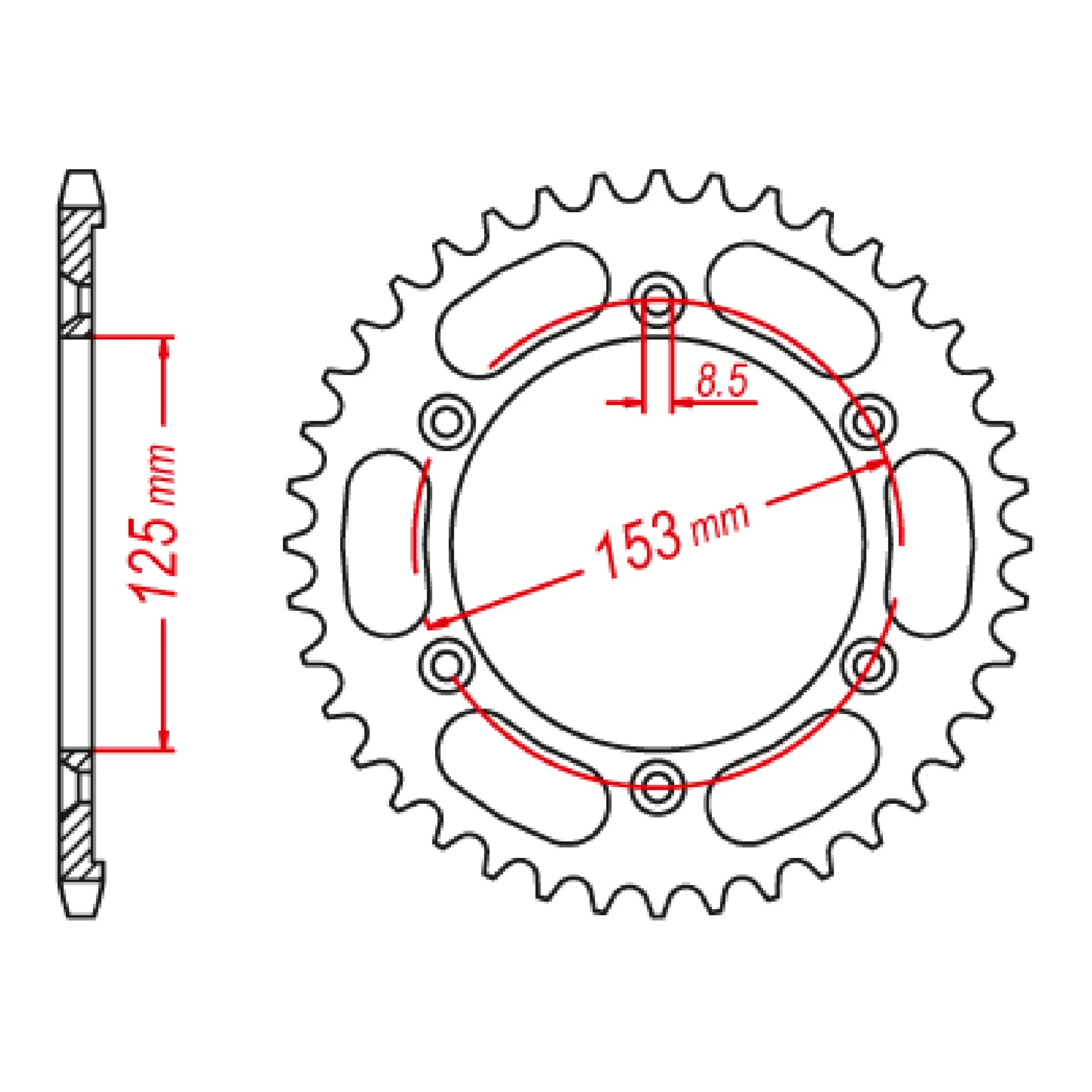 XAM Sprocket Kit Honda XR90L '17- 15/52 (OE#428) - Image 4