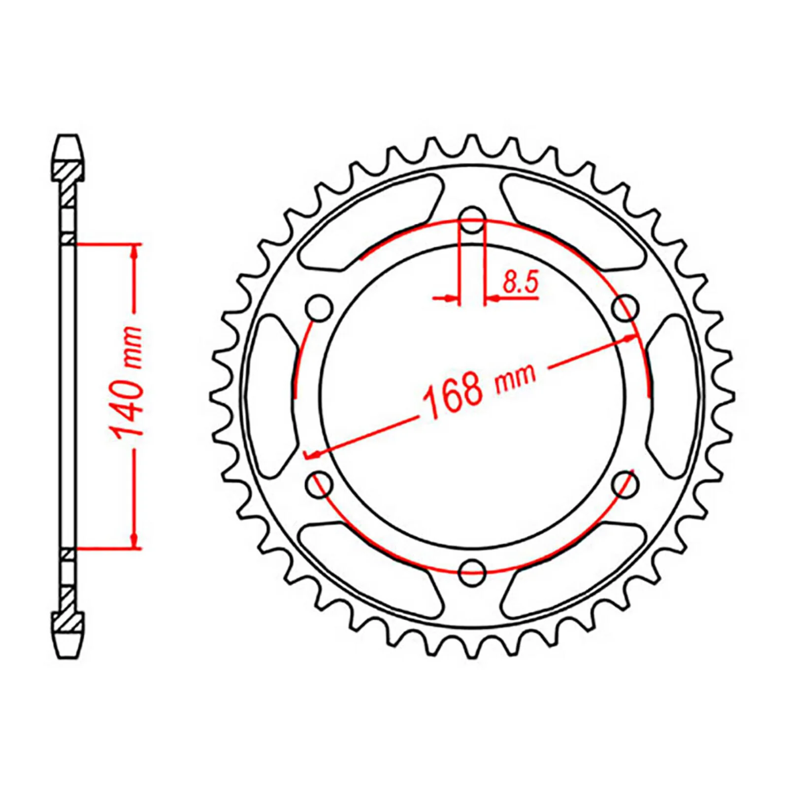 XAM Sprocket Kit BMW F800GS '08-'12 - 525AX 16/42 - Image 4