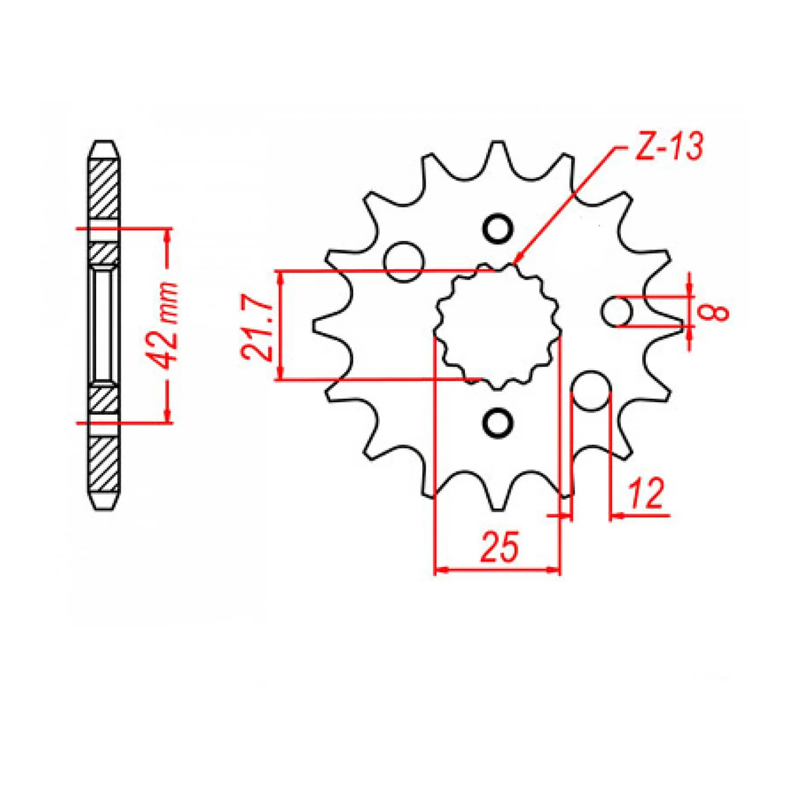 XAM Sprocket Kit Kawasaki ZX9R '94-'97 X-Ring 16/44 - Image 3