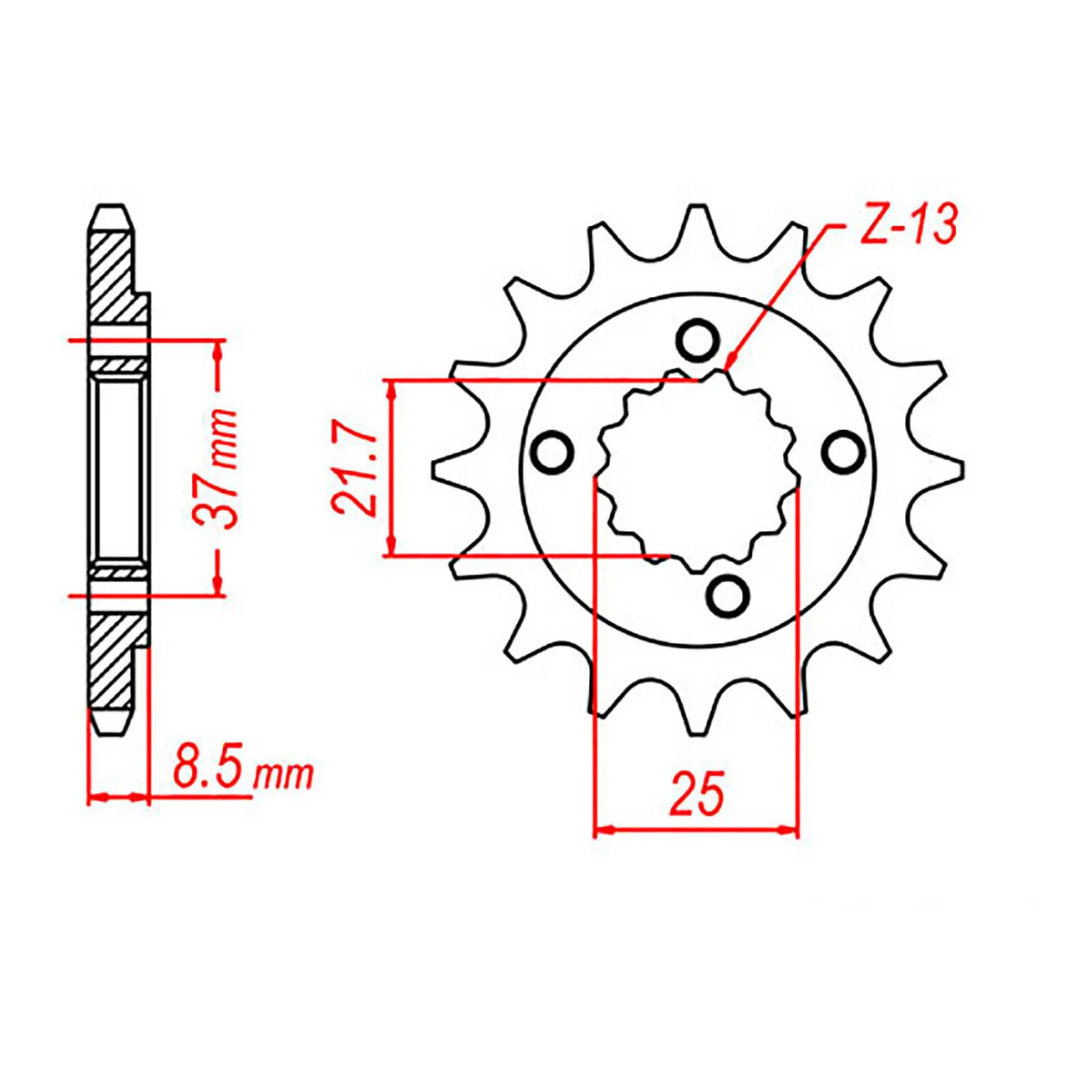XAM Sprocket Kit Suzuki GS500F&E (16-39) X-Ring - Image 3