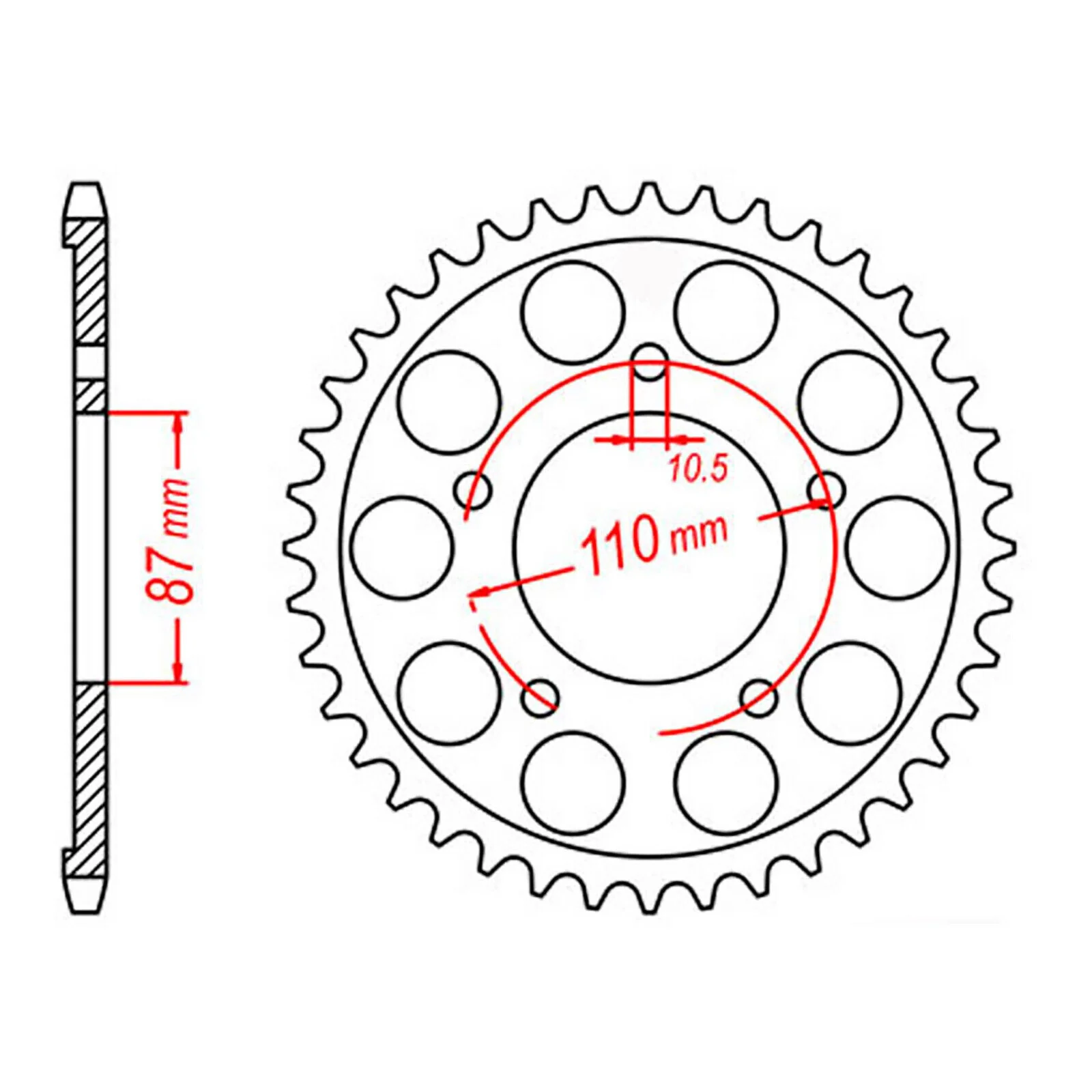 XAM Sprocket Kit Suzuki SV650-S '99-'09 X-Ring Gold 15/44 - Image 4