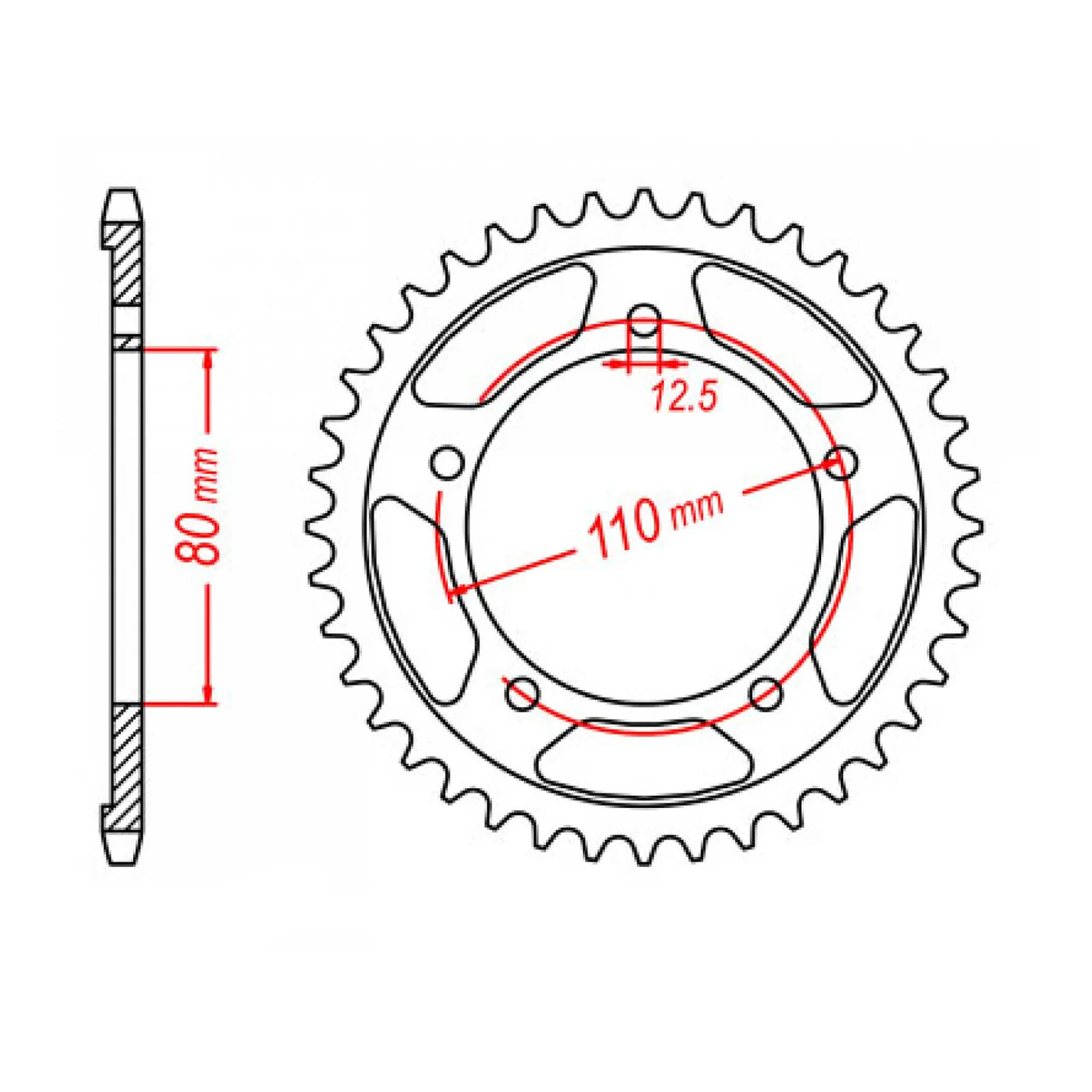 XAM Sprocket Kit Triumph Thunderbird 900 Trident X-Ring 17/43 - Image 4