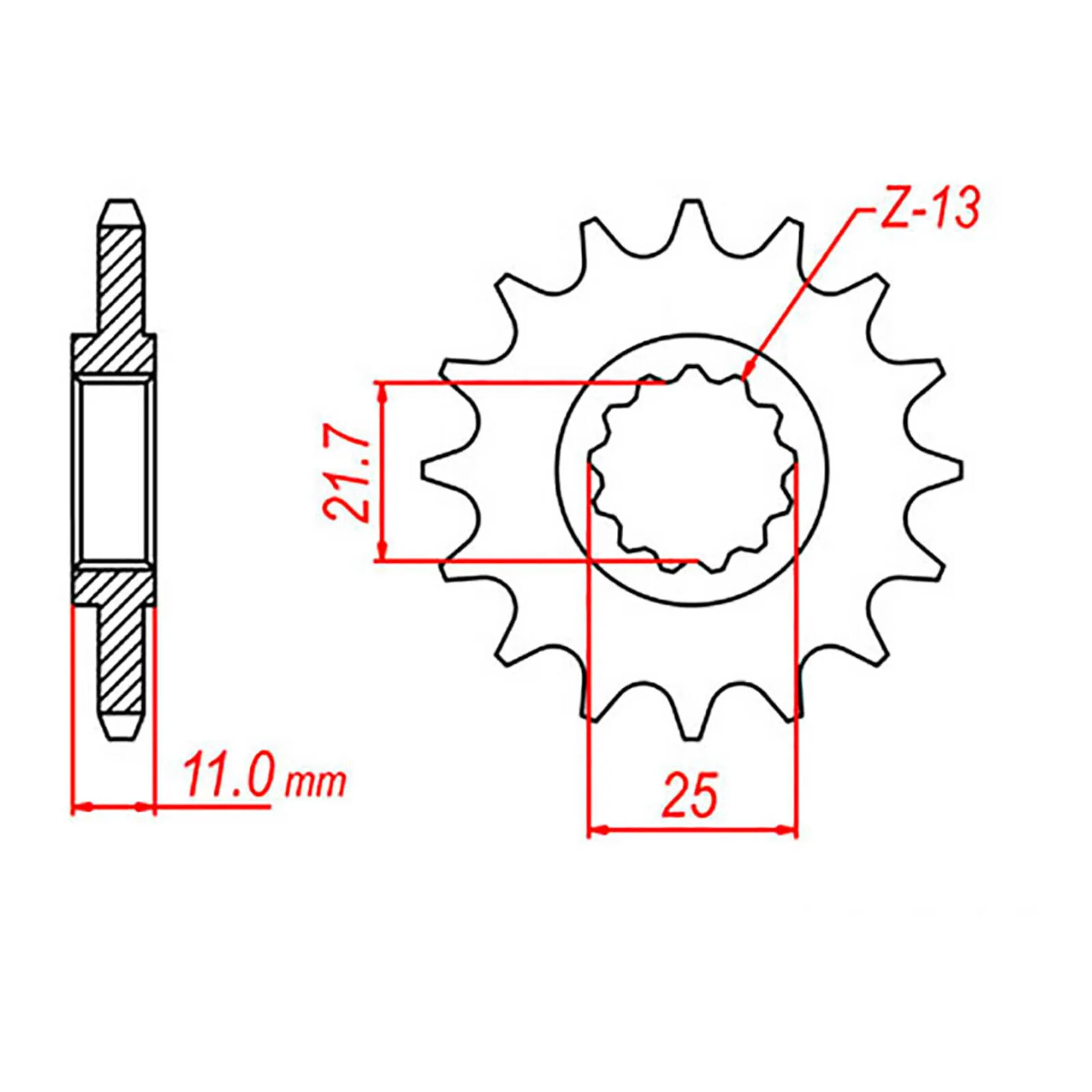XAM Sprocket Kit Yamaha FZ6/R '10-'15 X-Ring 16/46 - Image 3