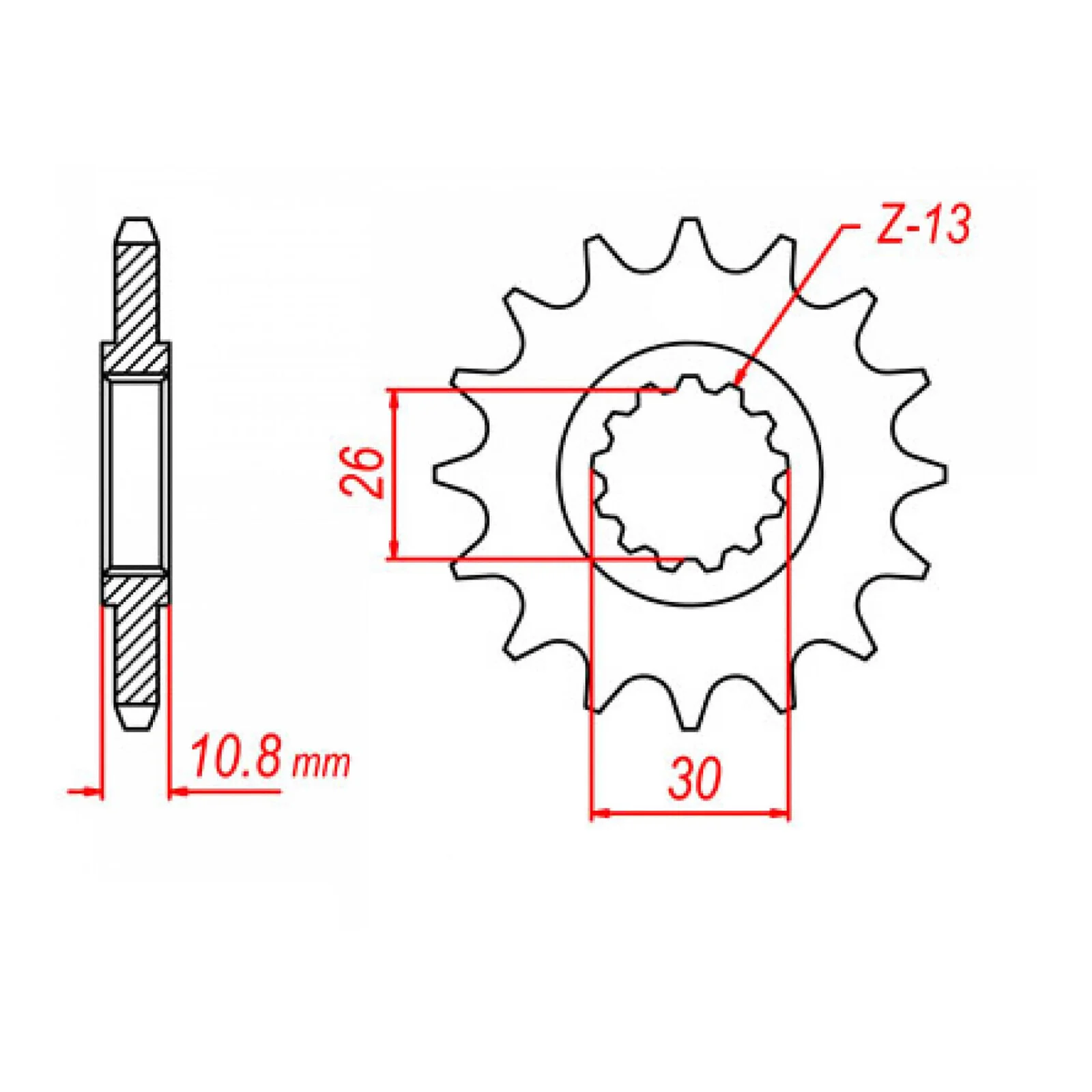XAM Sprocket Kit Yamaha YZF-R1 '06-'08 X-Ring 17/45 - Image 3